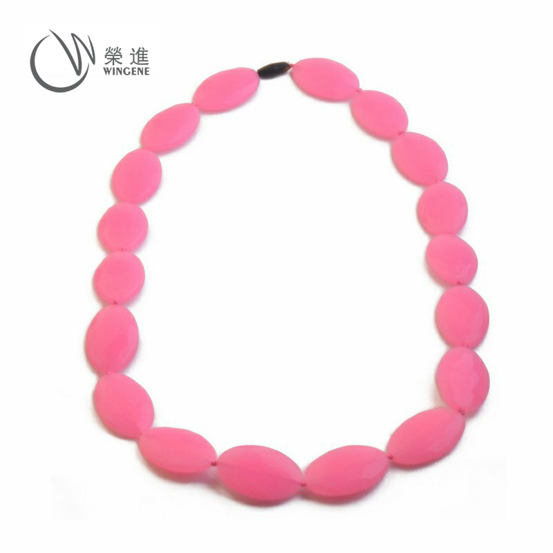 硅胶项链|婴儿硅胶安抚磨牙珠|宝宝咬牙咀嚼硅胶珠-婴儿硅胶牙胶定制加工厂