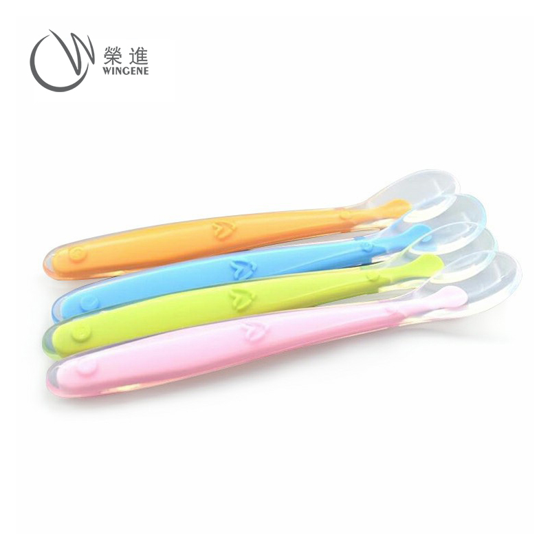 食品级婴儿硅胶勺|宝宝硅胶饭勺|环保安全软头勺-硅胶勺定制加工厂