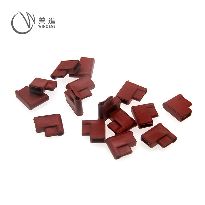 旗形阻燃硅胶护套棕红色|旗型硅胶端子护套-深圳硅胶护套定制加工厂家