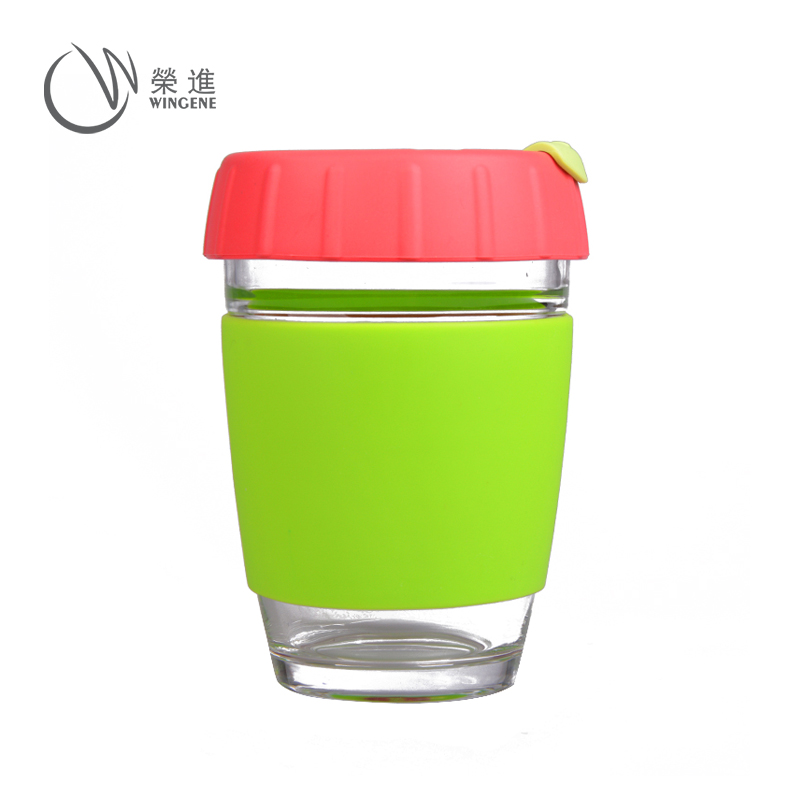 最新硅胶制品—硅胶咖啡杯|热饮防烫硅胶杯套|隔热保温硅胶套玻璃杯|可定制logo图案-硅胶咖啡杯定制